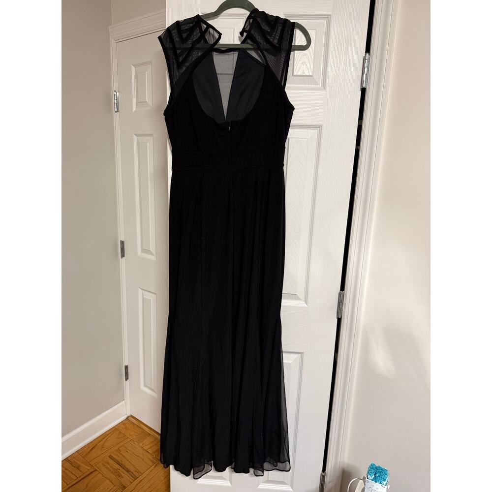 Black Long Gown Dress size 16 - Picture 6 of 9